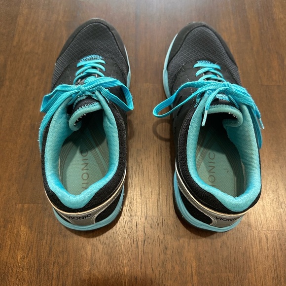 Vionic Venture Black Blue Walking Athletic Sneaker EUC Size 8 - Picture 2 of 12